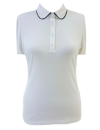 Bubi shirt short-sleeved white/navy piped...