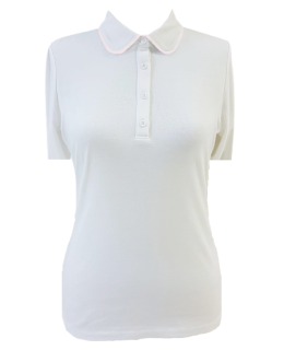 Bubi shirt short-sleeved white/pink short-sleeved piped/goes out of the assortment