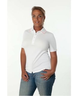Bubi shirt short-sleeved white/pink short-sleeved piped