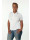 Bubi Shirt Kurzarm Weiß/Hellblau Kurz Paspeliert