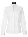 Stand-up collar blouse, white