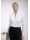 Stand-up collar blouse, white