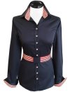 Patching blouse: Marine uni with red / white Bossa / goes out of the assortment