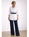 Blouse with flared body/goes out of the assortment