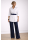 Blouse with flared body/goes out of the assortment