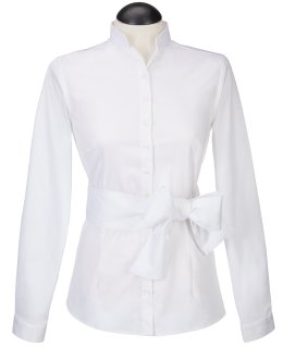 small stand-up collar white/goes out of the assortment