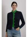 White ruffle collar shirt long sleeve/goes out of the...