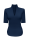 Short Sleeve Stand Collar Shirt, Navy Blue