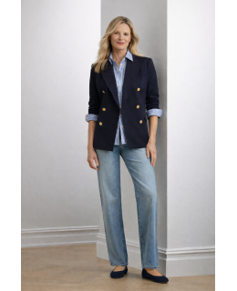 Blouse, light blue / white striped Satin