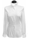 Blouse with ruffle at the collar, white