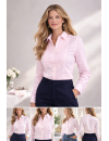 Smokingbluse mit feiner Biesenfront, rosa Neu