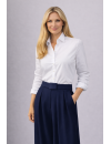 Klassische Gabardine/Oxford-Bluse Weiss Neu