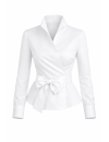 Wickelbluse,weiss Neu