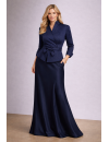 Wickelbluse in Marine mit weißen Pünktchen Neu