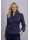 Wickelbluse in Marine mit weißen Pünktchen Neu