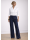 Königs collar blouse, black plain