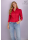 Blouse, Carmine red uni