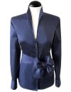 Stehkragenbluse, marine