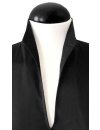 Stand-up collar blouse, black/goes out of the assortment