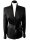 Stand-up collar blouse, black