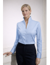 Stand-up collar blouse, light blue UK:18L USA:16L (L=extra long)