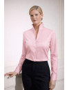 Stehkragenbluse, rosa