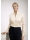 Stand-up collar blouse, champagne / goes out of Stock