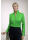 Stand-up collar blouse, green