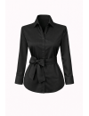 Blouse, black uni