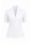 Short Sleeve Stand Collar Shirt, White