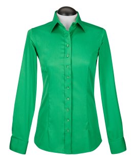 Blouse, green uni / goes out of the assortment