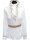 Ruffle blouse with piping, white / gold