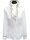 Ruffle blouse with piping, white / gold