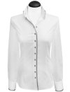 Contrast blouse White Uni with Smokey  Piped / goes from...