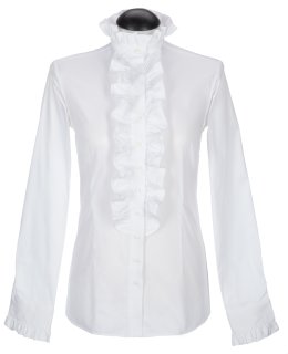 Twice ruffle blouse, white