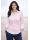 Contrast blouse, pink uni with light blue