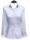Kontrastbluse, hellblau Uni mit rosa