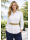 Contrast blouse, white / gold/goes out of the assortment