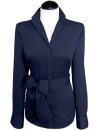 Bluse, marine uni extralang