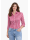 Blouse, pink / white striped satin / goes out of the assortment