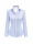 Bluse, hellblau/weiss gestreift Satin