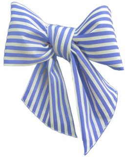 Sash light blue white striped