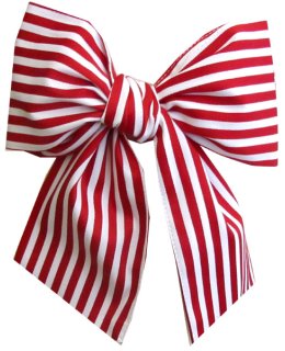 Sash red white striped