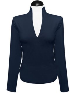 Stand Collar Shirt, Navy / goes out of the assortment