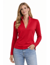 Stand Collar Shirt, Carmine Red /goes out of the assortmentt