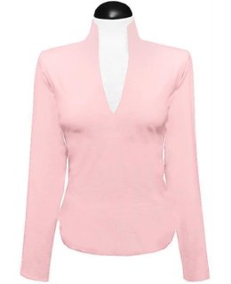 Stand Collar Shirt, Pink/goes out of the assortment