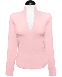 Stehkragen -Shirt, rosa / Geht aus dem Sortiment