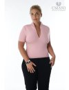 Short Sleeve Stand Collar Shirt, Pink/goes out of the assortment