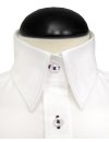 Contrast blouse, white / marine / goes out of the assortment