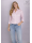 Rosafarbene UMANI Bluse, uni